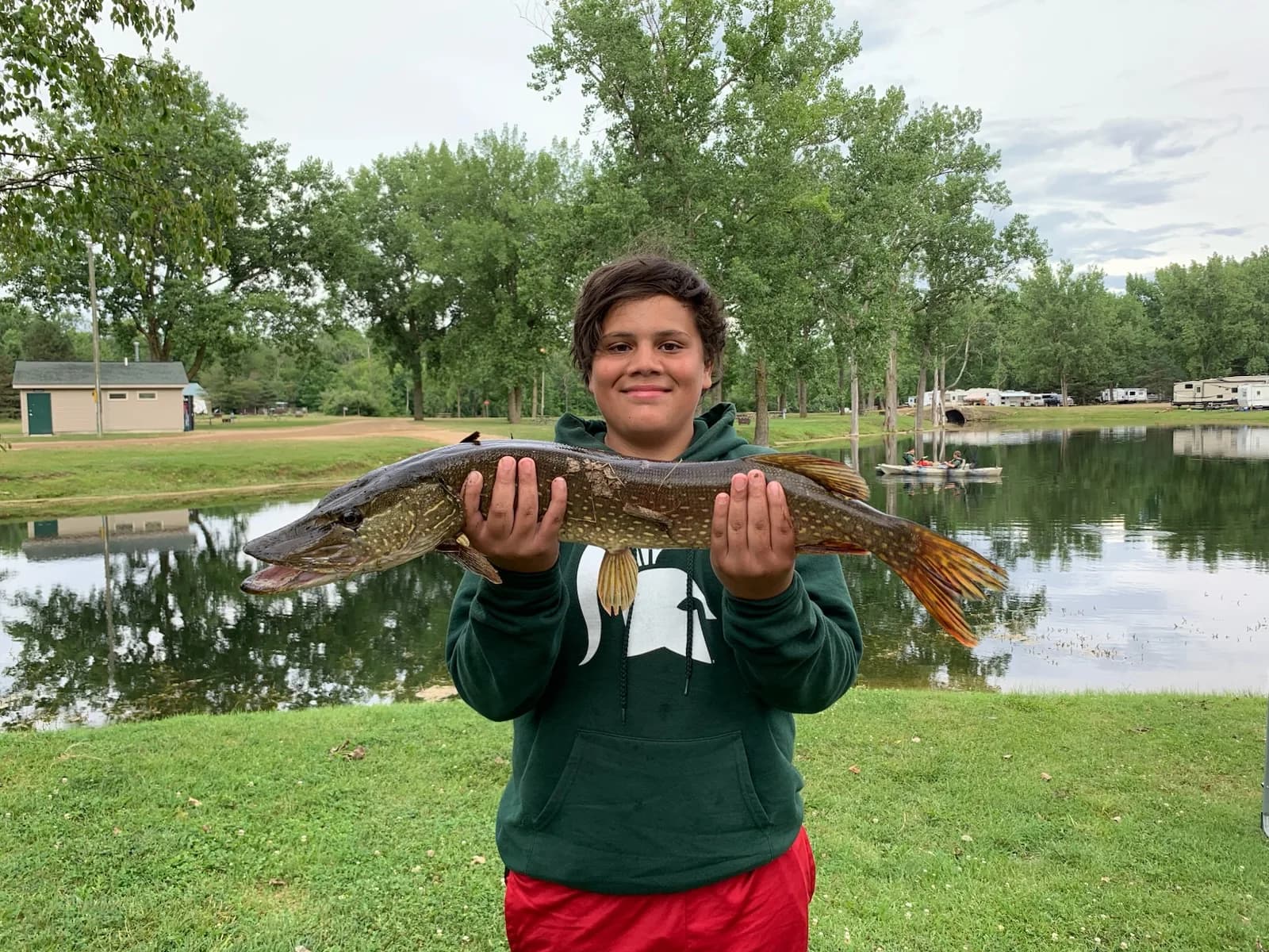A good day of fishing on the lake